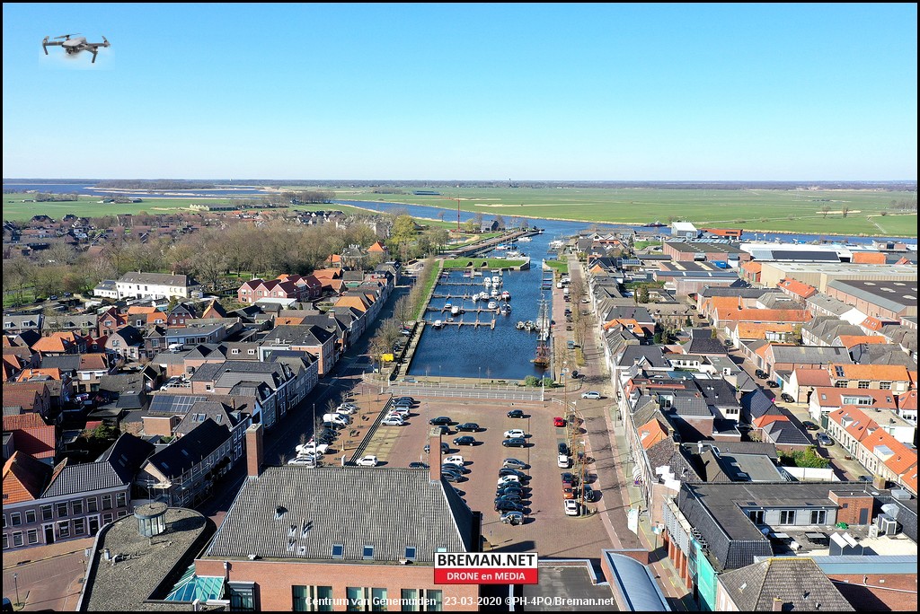 Het Centrum Van Genemuiden Vanuit De Lucht - Breman.net